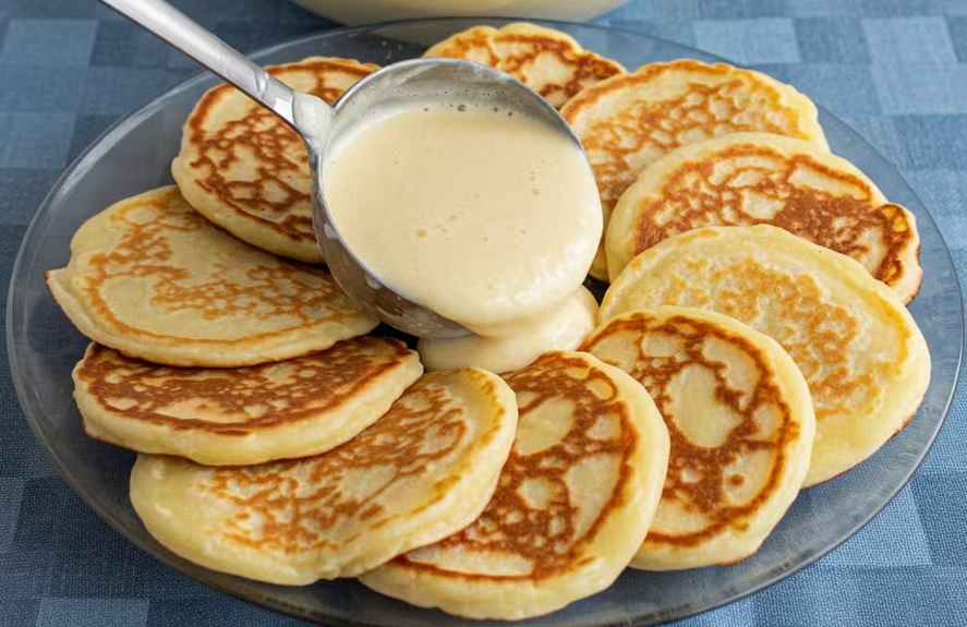 Pancake mela e yogurt