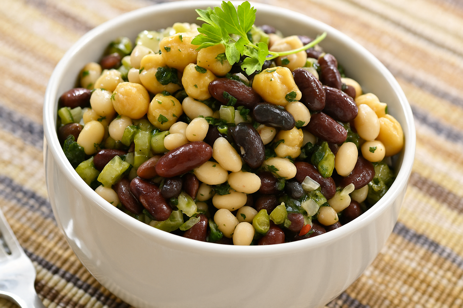 Insalata di legumi estiva
